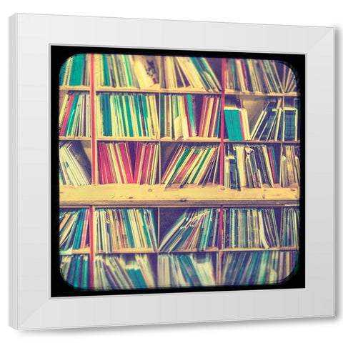 Vintage Office XIV White Modern Wood Framed Art Print by Brown, Thomas