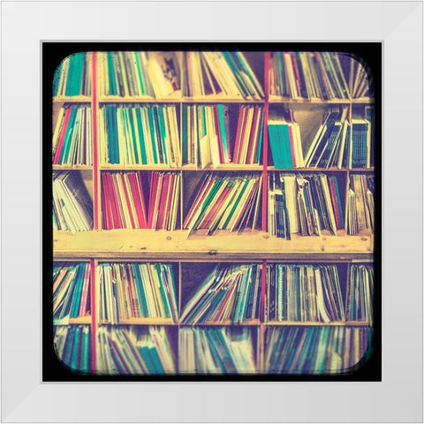 Vintage Office XIV White Modern Wood Framed Art Print by Brown, Thomas