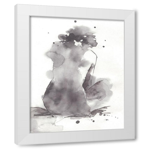 Waterforms I White Modern Wood Framed Art Print by Parker, Jennifer Paxton