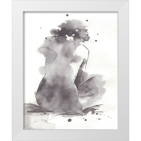 Waterforms I White Modern Wood Framed Art Print by Parker, Jennifer Paxton