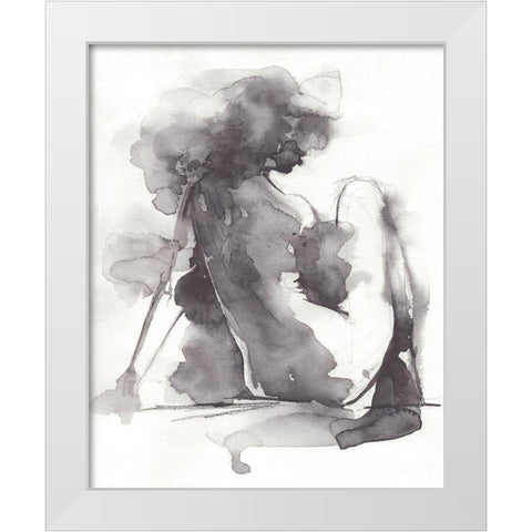Waterforms II White Modern Wood Framed Art Print by Parker, Jennifer Paxton
