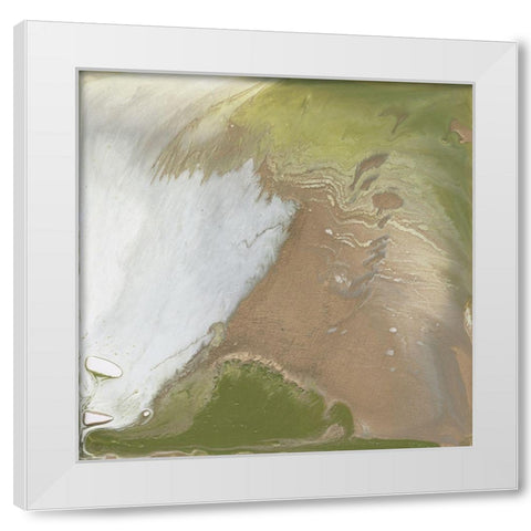 Avocado Marble I White Modern Wood Framed Art Print by Parker, Jennifer Paxton