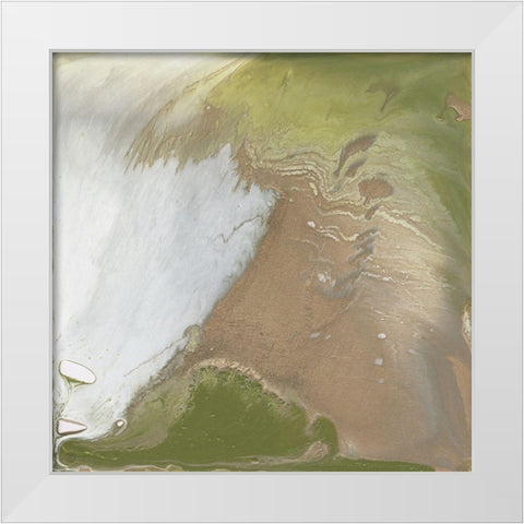 Avocado Marble I White Modern Wood Framed Art Print by Parker, Jennifer Paxton