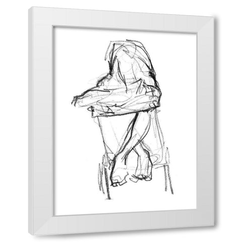 Contemplate II White Modern Wood Framed Art Print by Parker, Jennifer Paxton