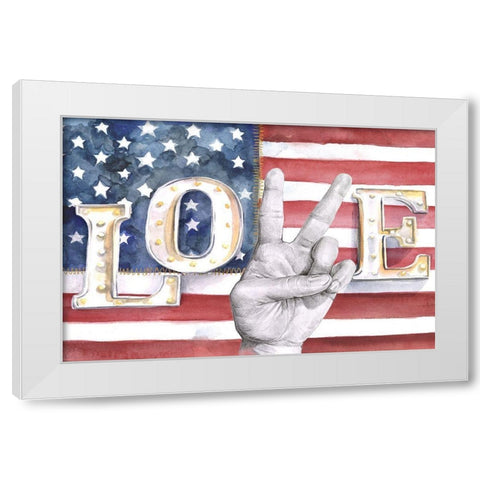 National Anthem II White Modern Wood Framed Art Print by Parker, Jennifer Paxton