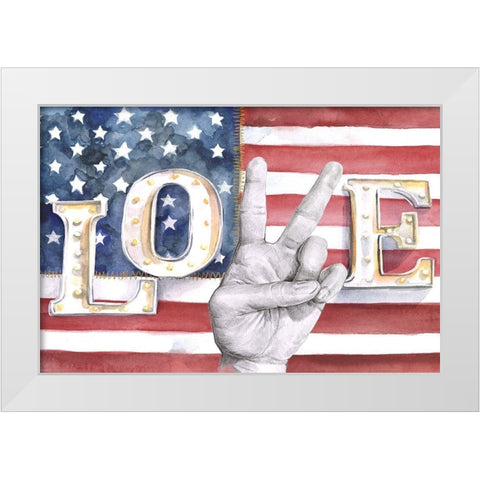 National Anthem II White Modern Wood Framed Art Print by Parker, Jennifer Paxton