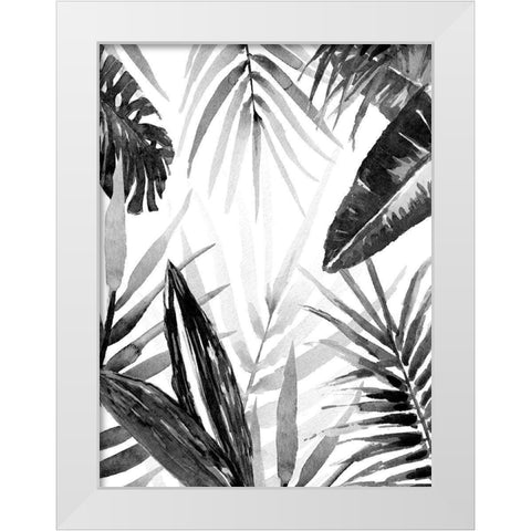 Jungle Walk I White Modern Wood Framed Art Print by Warren, Annie
