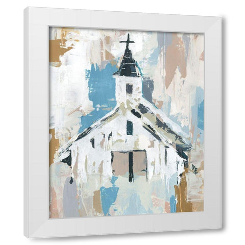 Sunday Chapel I White Modern Wood Framed Art Print by Warren, Annie