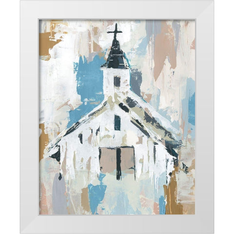 Sunday Chapel I White Modern Wood Framed Art Print by Warren, Annie