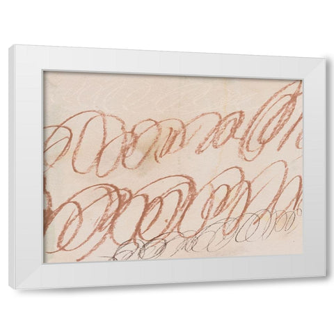 Squiggles I White Modern Wood Framed Art Print by Parker, Jennifer Paxton