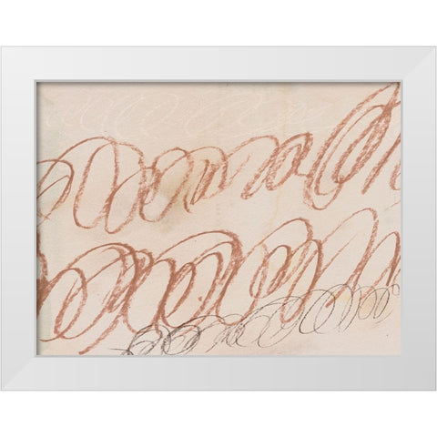 Squiggles I White Modern Wood Framed Art Print by Parker, Jennifer Paxton