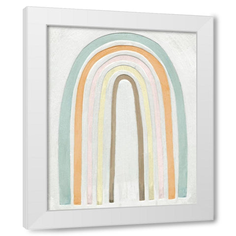 Arco Colori II White Modern Wood Framed Art Print by Scarvey, Emma