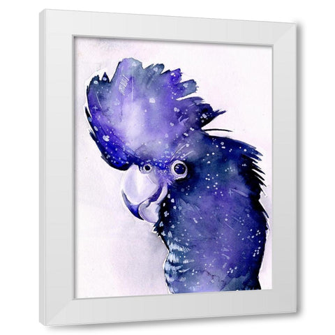 Celestial Cockatoos II White Modern Wood Framed Art Print by Parker, Jennifer Paxton