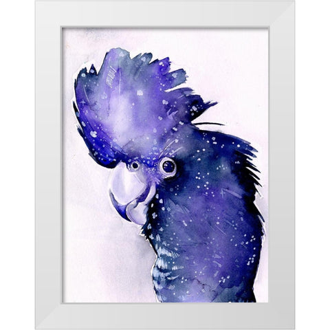 Celestial Cockatoos II White Modern Wood Framed Art Print by Parker, Jennifer Paxton