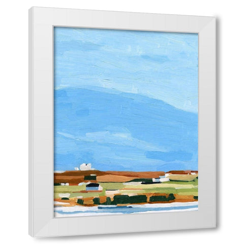 Color Field Landscape II White Modern Wood Framed Art Print by Scarvey, Emma