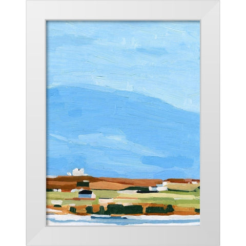 Color Field Landscape II White Modern Wood Framed Art Print by Scarvey, Emma