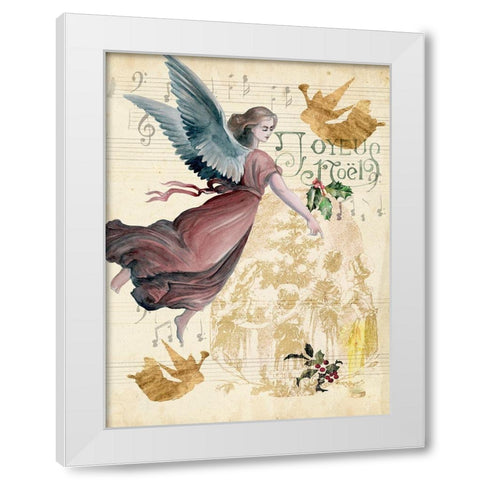 Christmas Greetings II White Modern Wood Framed Art Print by Parker, Jennifer Paxton