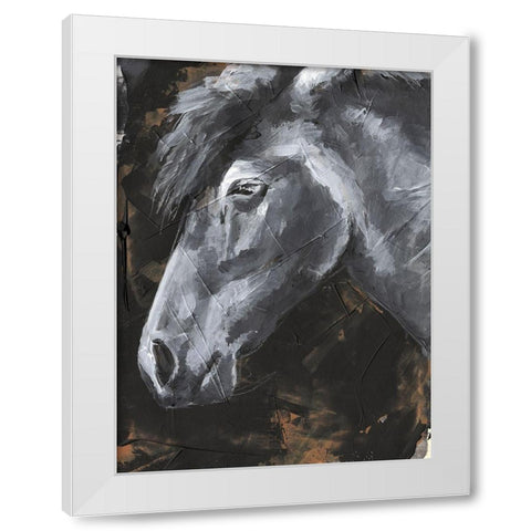 Tribeca Horse II White Modern Wood Framed Art Print by Parker, Jennifer Paxton