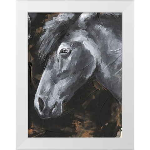 Tribeca Horse II White Modern Wood Framed Art Print by Parker, Jennifer Paxton