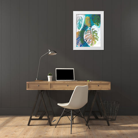 Hazy Jungle I White Modern Wood Framed Art Print by Parker, Jennifer Paxton
