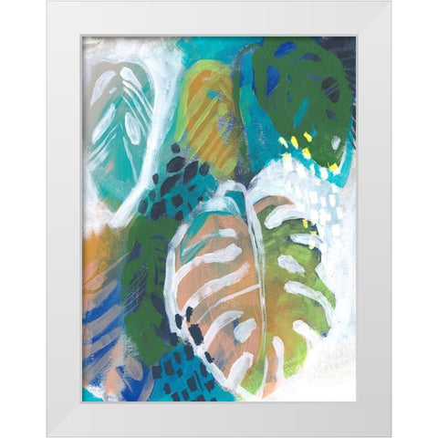Hazy Jungle I White Modern Wood Framed Art Print by Parker, Jennifer Paxton