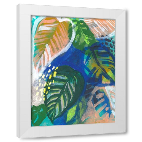 Hazy Jungle II White Modern Wood Framed Art Print by Parker, Jennifer Paxton