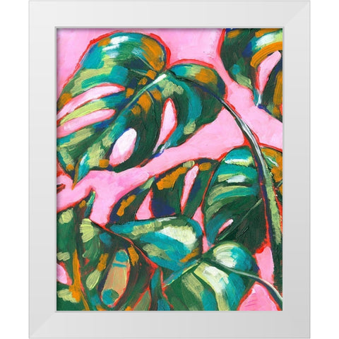 Psychedelic Palms II White Modern Wood Framed Art Print by Parker, Jennifer Paxton