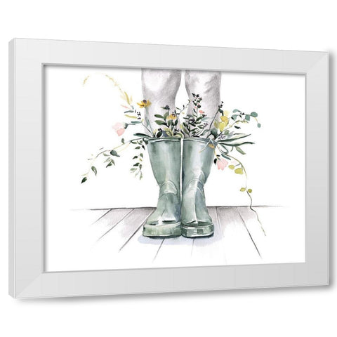 Flow and Grow II White Modern Wood Framed Art Print by Parker, Jennifer Paxton