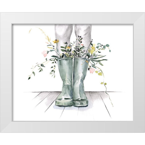 Flow and Grow II White Modern Wood Framed Art Print by Parker, Jennifer Paxton
