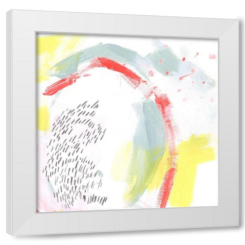 Mint Vortex I White Modern Wood Framed Art Print by Parker, Jennifer Paxton
