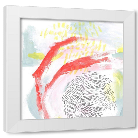 Mint Vortex II White Modern Wood Framed Art Print by Parker, Jennifer Paxton