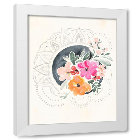 Mandala Bouquet II White Modern Wood Framed Art Print by Parker, Jennifer Paxton