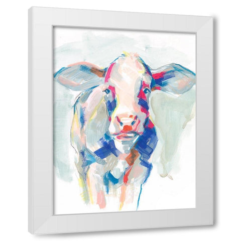 Fluorescent Farm I White Modern Wood Framed Art Print by Parker, Jennifer Paxton