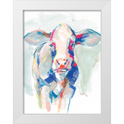 Fluorescent Farm I White Modern Wood Framed Art Print by Parker, Jennifer Paxton