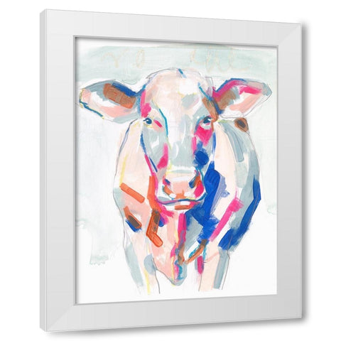 Fluorescent Farm III White Modern Wood Framed Art Print by Parker, Jennifer Paxton