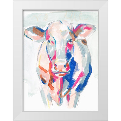Fluorescent Farm III White Modern Wood Framed Art Print by Parker, Jennifer Paxton