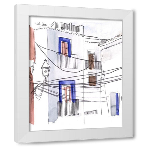 Alley Light I White Modern Wood Framed Art Print by Parker, Jennifer Paxton