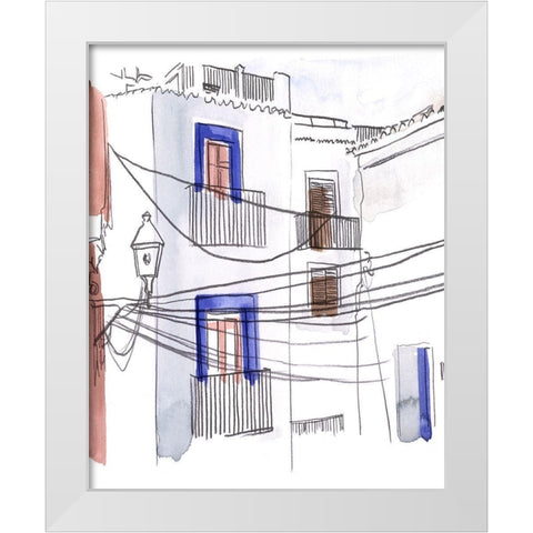 Alley Light I White Modern Wood Framed Art Print by Parker, Jennifer Paxton
