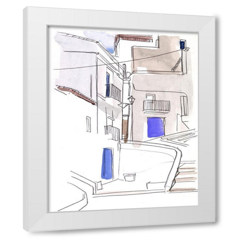 Alley Light II White Modern Wood Framed Art Print by Parker, Jennifer Paxton