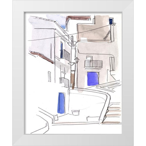 Alley Light II White Modern Wood Framed Art Print by Parker, Jennifer Paxton