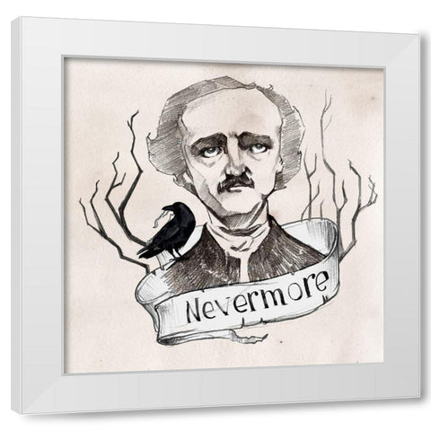 Nevermore I White Modern Wood Framed Art Print by Parker, Jennifer Paxton