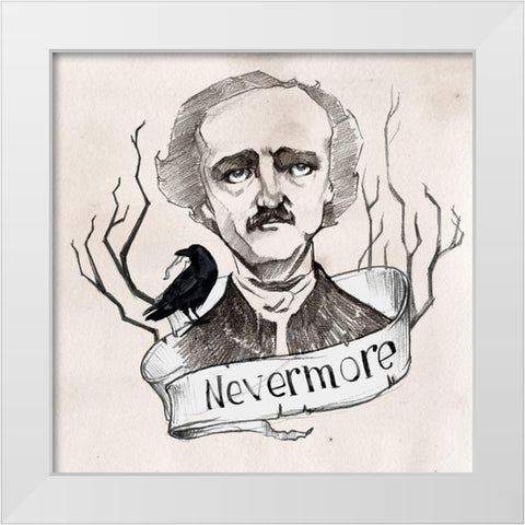 Nevermore I White Modern Wood Framed Art Print by Parker, Jennifer Paxton