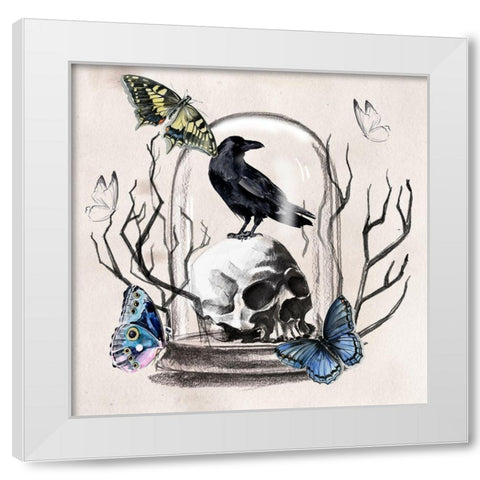Nevermore II White Modern Wood Framed Art Print by Parker, Jennifer Paxton