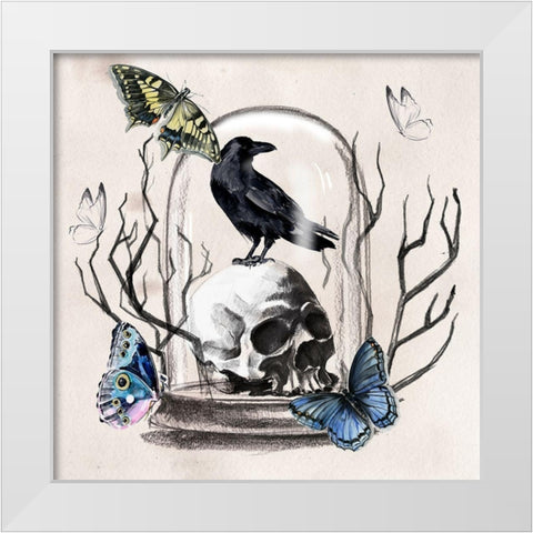 Nevermore II White Modern Wood Framed Art Print by Parker, Jennifer Paxton