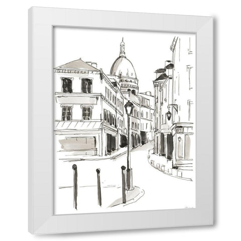 Pen and Ink Travel Studies IV White Modern Wood Framed Art Print by Harper, Ethan