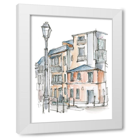 Watercolor Travel Sketchbook III White Modern Wood Framed Art Print by Harper, Ethan