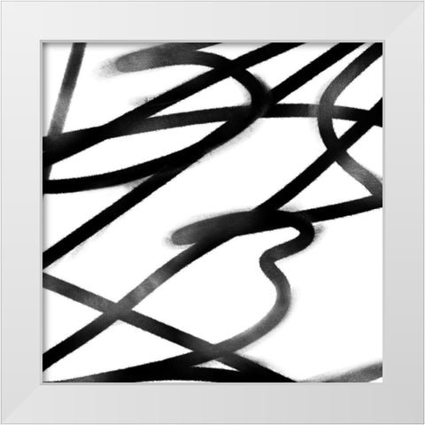 Disarray I White Modern Wood Framed Art Print by Scarvey, Emma
