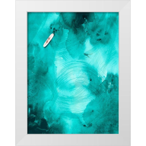 On the Outside I White Modern Wood Framed Art Print by Parker, Jennifer Paxton