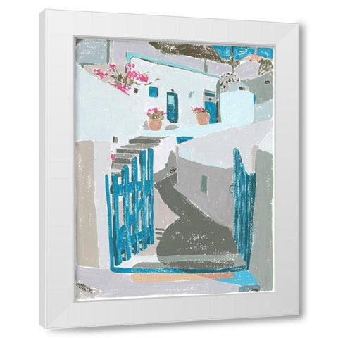 La Isla III White Modern Wood Framed Art Print by Wang, Melissa