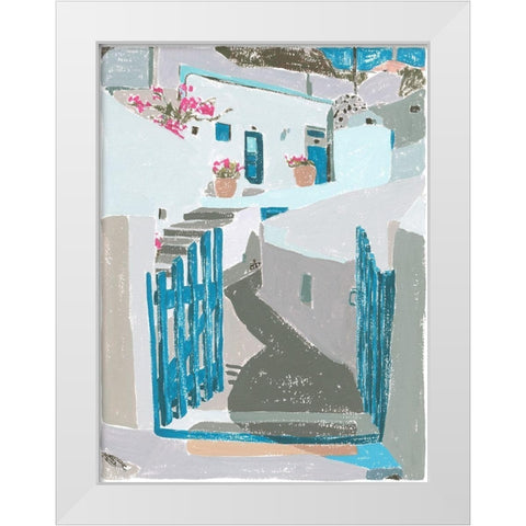 La Isla III White Modern Wood Framed Art Print by Wang, Melissa